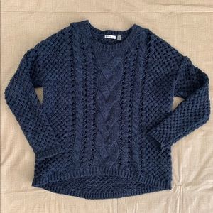 Devoted Chunky Open Weave Cable Knit Sweater